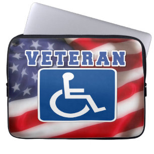 Mit Behinderung behinderte Veteranen USA Laptopschutzhülle