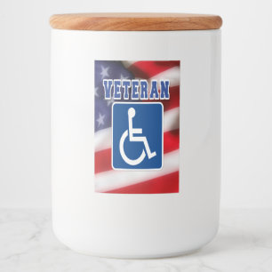 Mit Behinderung behinderte Veteranen USA Lebensmitteletikett