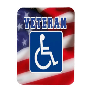Mit Behinderung behinderte Veteranen USA Magnet