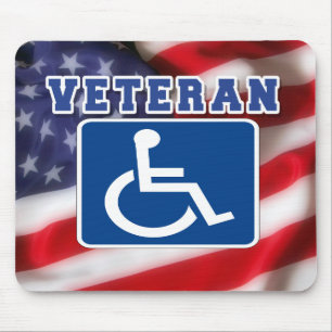 Mit Behinderung behinderte Veteranen USA Mousepad