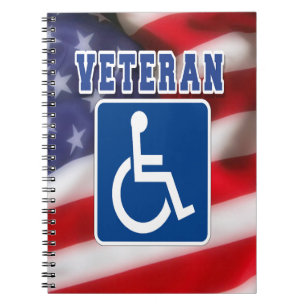 Mit Behinderung behinderte Veteranen USA Notizblock