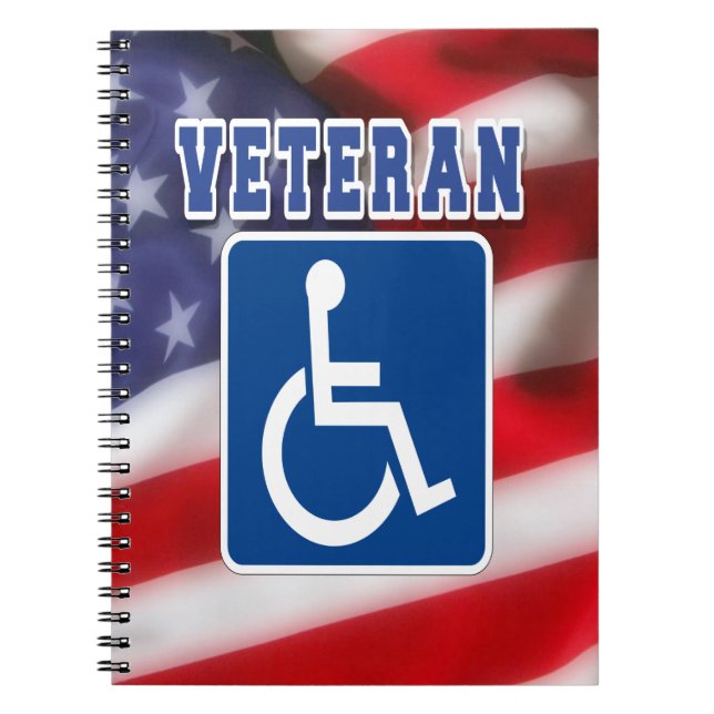 Mit Behinderung behinderte Veteranen USA Notizblock (Vorderseite)