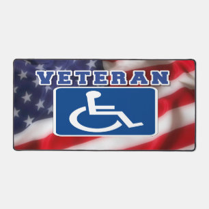 Mit Behinderung behinderte Veteranen USA Schreibtischunterlage