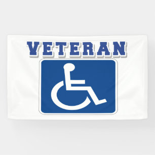 Mit Behinderung behinderter Veteran Banner