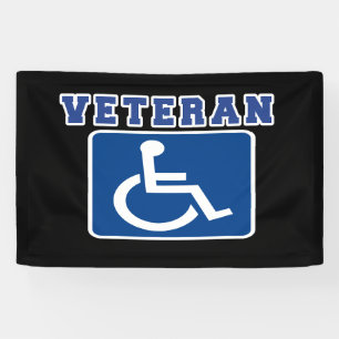 Mit Behinderung behinderter Veteran Banner
