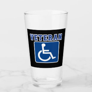 Mit Behinderung behinderter Veteran Glas