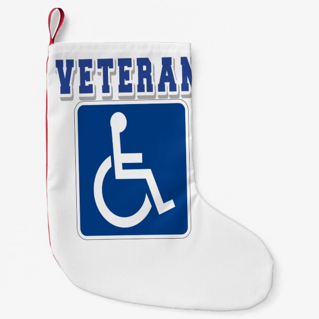 Mit Behinderung behinderter Veteran Kleiner Weihnachtsstrumpf (Vorderseite)