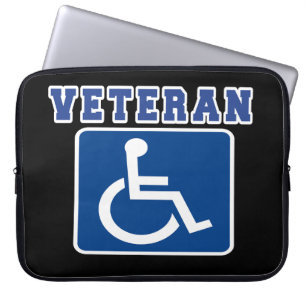 Mit Behinderung behinderter Veteran Laptopschutzhülle