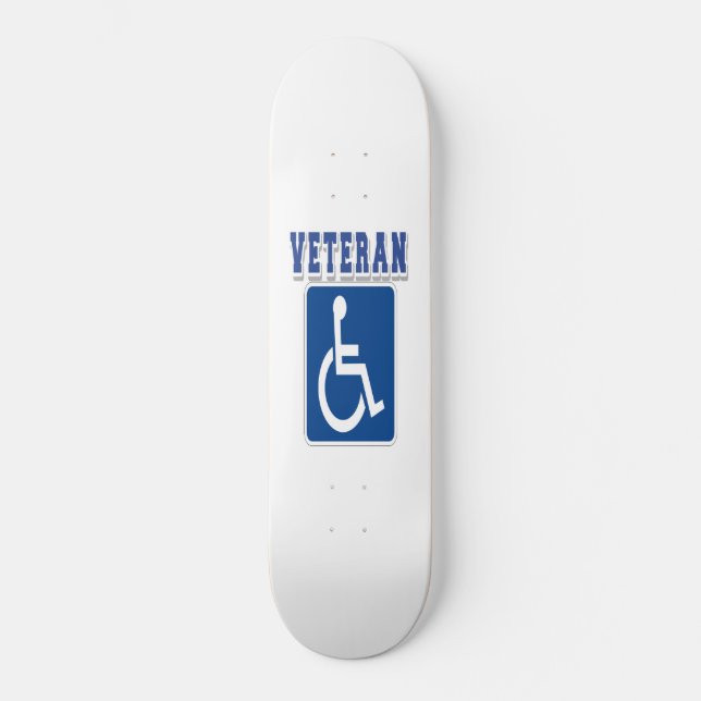 Mit Behinderung behinderter Veteran Skateboard (Vorderseite)