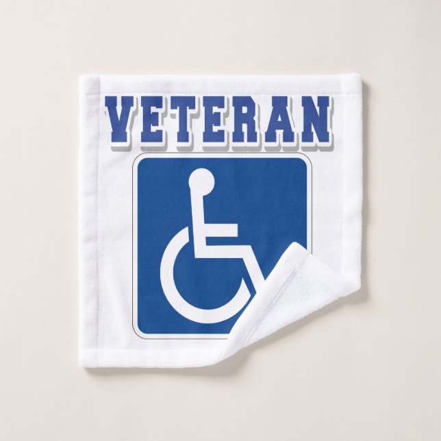 Mit Behinderung behinderter Veteran Waschlappen (Waschlappen)