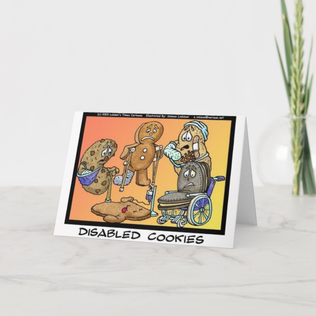 Mit Behinderung Cookies Gewitterte Geschenke und S Karte (Vorderseite)
