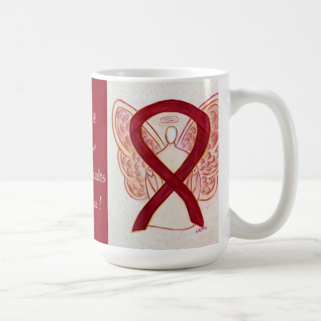 Mit Behinderung Erwachsene Sensibilisierung Ribbon Kaffeetasse (Rechts)
