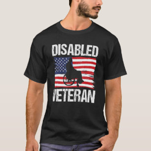 Mit Behinderung Fahne der Amerikaner T-Shirt