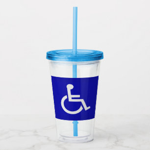 Mit Behinderung für Behinderte Acryltrinkbecher