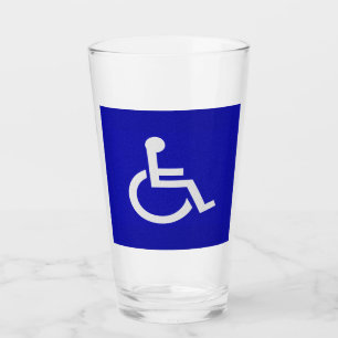 Mit Behinderung für Behinderte Glas
