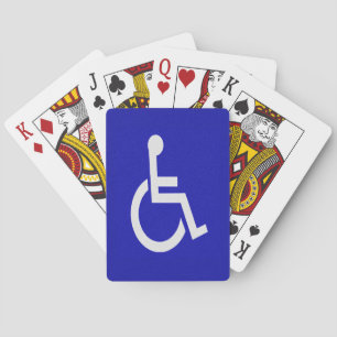Mit Behinderung für Behinderte Spielkarten