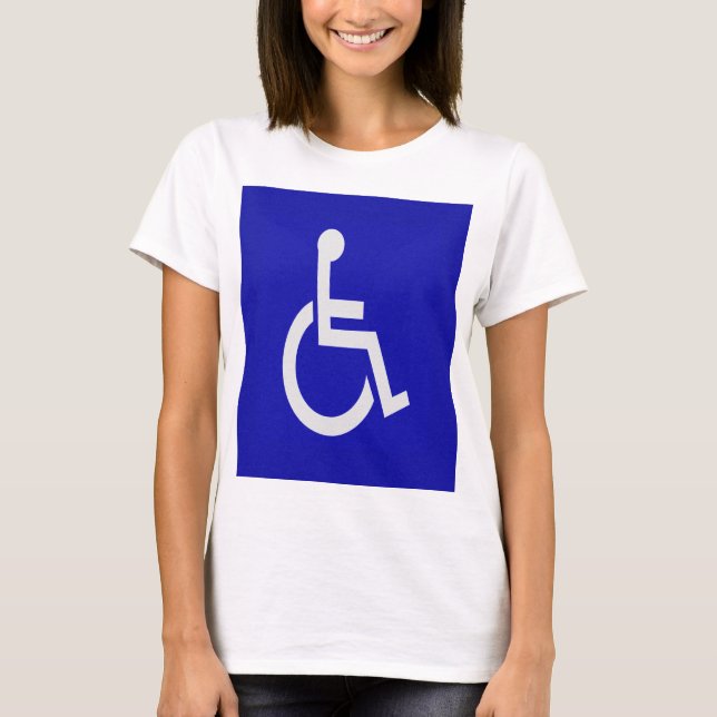 Mit Behinderung für Behinderte T-Shirt (Vorderseite)