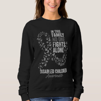 Mit Behinderung Kinderbewusstsein Monat Schmetterl Sweatshirt