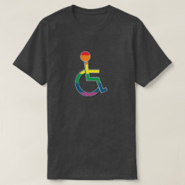 Mit Behinderung LGBT-Prix-Symbol T-Shirt
