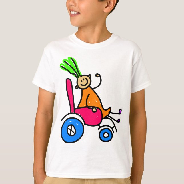 Mit Behinderung Mädchen T-Shirt (Vorderseite)