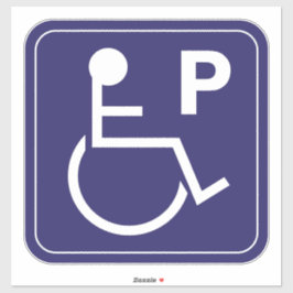 Mit Behinderung Parkaufkleber Rollstuhlsymbol Aufkleber