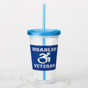 Mit Behinderung Veteran Acryltrinkbecher