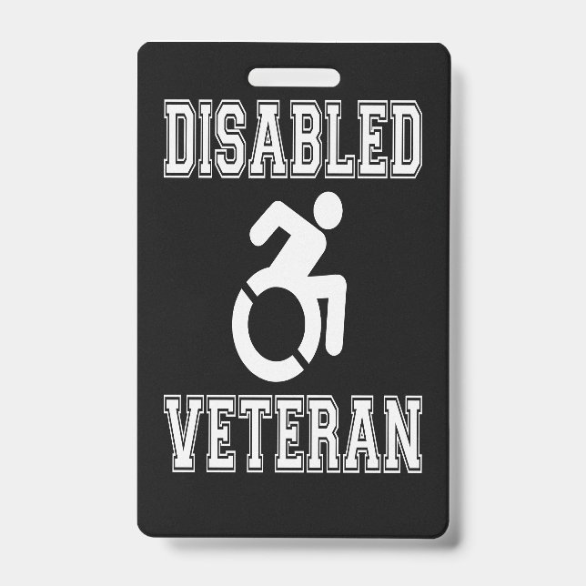 Mit Behinderung Veteran Ausweis (Vorderseite)