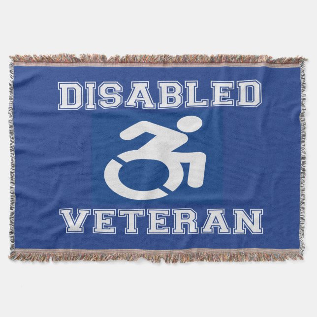Mit Behinderung Veteran Decke (Vorderseite)