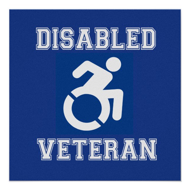 Mit Behinderung Veteran Poster (Vorderseite)