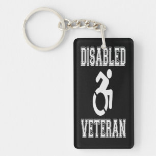 Mit Behinderung Veteran Schlüsselanhänger