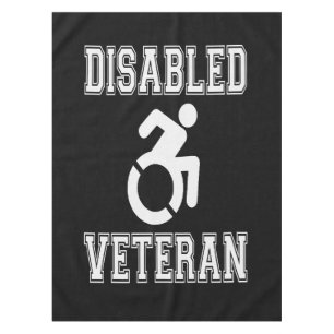 Mit Behinderung Veteran Tischdecke