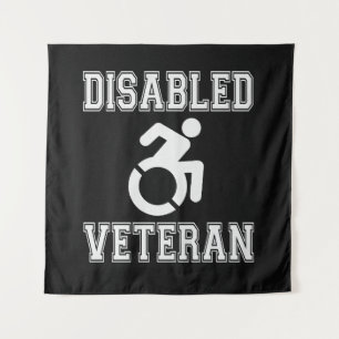 Mit Behinderung Veteran Wandteppich