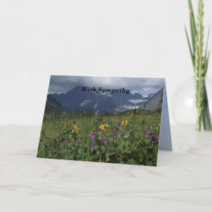 Mit Beileid grüßen die Wildblumen der Berge Karte