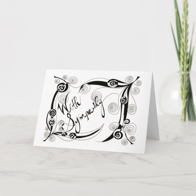 Mit Beileid Karte (Vorderseite)