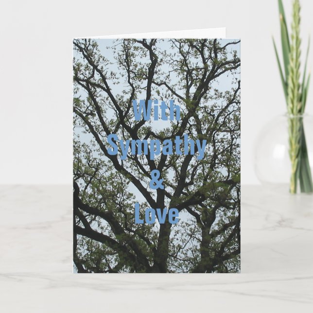 Mit Beileid u. Liebe Karte (Vorderseite)