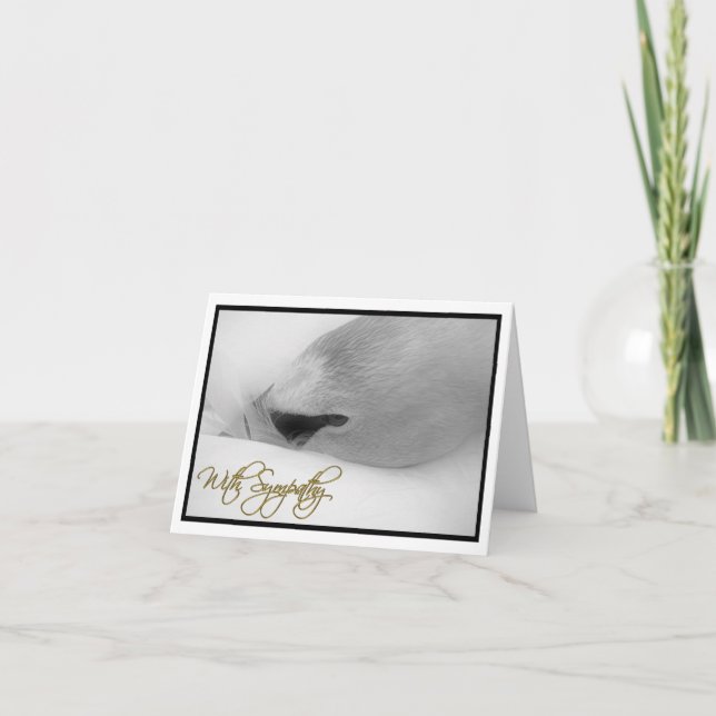 "Mit Beileids-" Karte (Vorderseite)