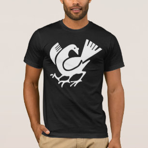 Mit Beinen versehene Krähe drei T-Shirt