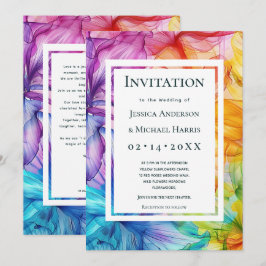 Mit benutzerdefiniertem Text auf der Rückseite Eth Einladung