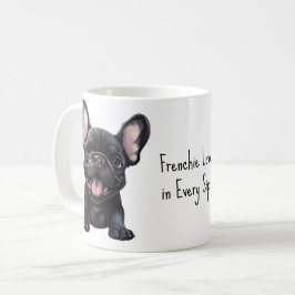 Mit benutzerdefiniertem Text 🐶 Franchie-Welpe Kaffeetasse