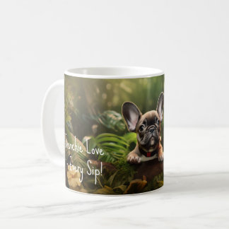 Mit benutzerdefiniertem Text 🐶 Franchie-Welpe Kaffeetasse