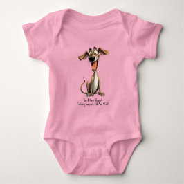 Mit benutzerdefiniertem Text 🐶 verrückte 🤪 Baby Strampler