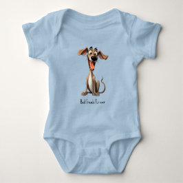 Mit benutzerdefiniertem Text 🐶 verrückte 🤪 Baby Strampler