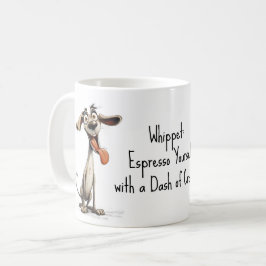 Mit benutzerdefiniertem Text 🐶 verrückte 🤪 Kaffeetasse