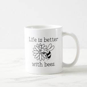 Mit Bienen ist das Leben besser Kaffeetasse