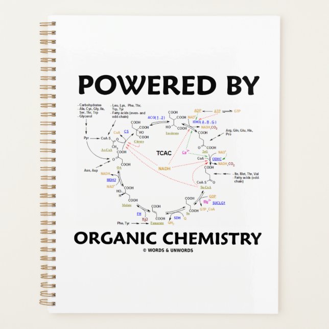 Mit Bio Chemie versorgt Krebs Cycle Spaß Planer (Vorderseite)