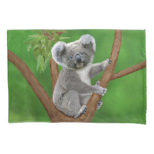 Mit blauen Augen Baby-Koala-Bär Kissenbezug