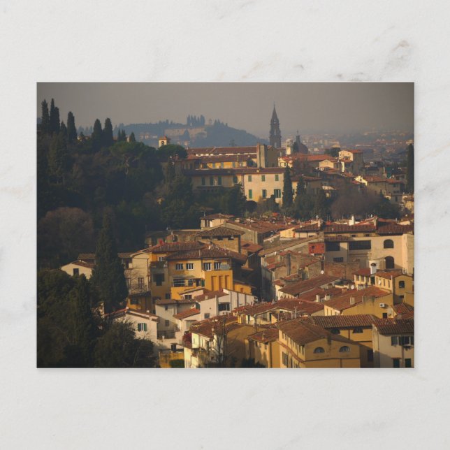 Mit Blick auf Florenz, Italien Postkarte (Vorderseite)