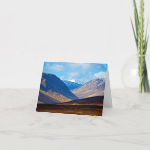 Mit Blick auf Glen Etive, Schottland Grußkarte Karte