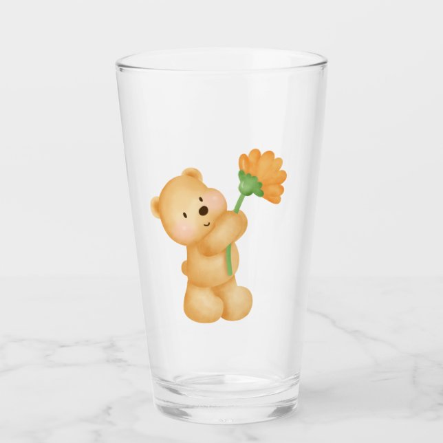mit Blume Glas (Vorderseite)