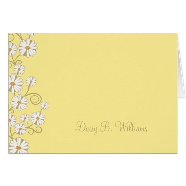 Mit Blumen (Gänseblümchen) (Vorderseite (Horizontal))